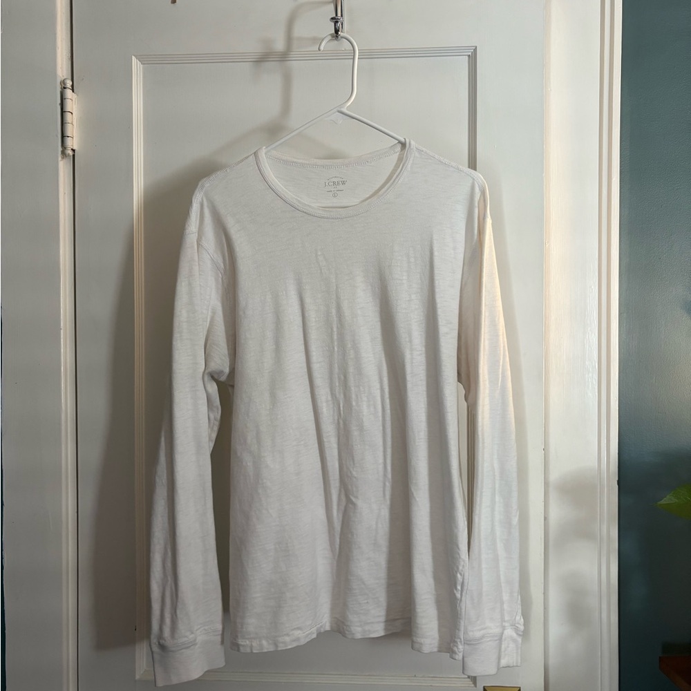J. Crew Crisp White Long Sleeve Tee